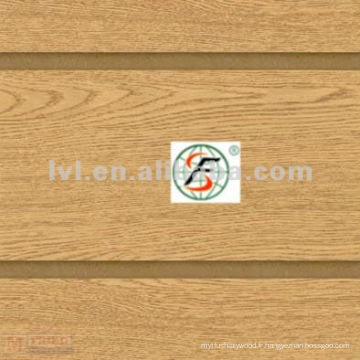 Différentes couleurs en grains de bois encastrées mdf board